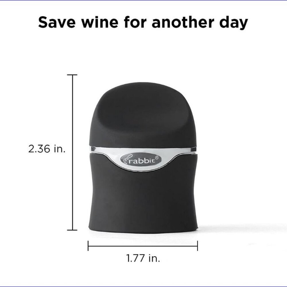 RABBIT by Metrokane Wine/Champagne Sealer - NWT/Sealed - Various Colors - Picture 11 of 15